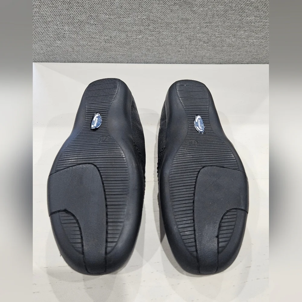 Dr. Scholl's Womens Black Woven Loafers Size 7